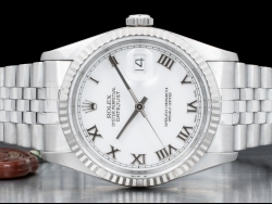Rolex Datejust 36 Bianco Jubilee White Milk Roman Dial 16234 